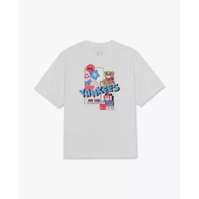 MLB - Áo thun unisex cổ tròn tay ngắn Party Balloons_3ATSN7763-50WHS