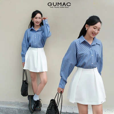 Chân Váy Nữ Gmorning - GUMAC Form A Xếp Ly Dáng Xòe Có Túi Hai Bên Thời Trang YVG04064