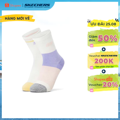 Vớ Thể Thao Trẻ Em Skechers SKX Court Club Socks Crew Socks (2 Pairs) - L226K035-06GC