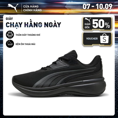Giày Chạy Bộ PUMA Unisex Softride Exo Black-Cool Dark Gray Màu Đen