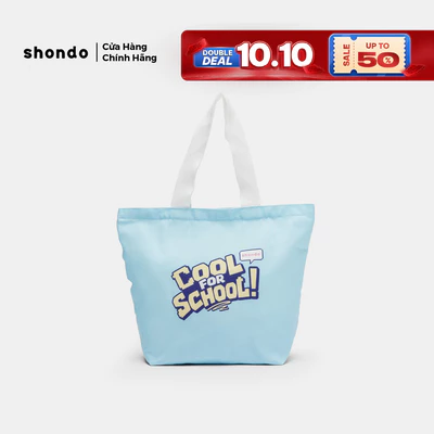 Túi Tote "Cool For School" Năng Động, Siêu Nhẹ Shondo Màu Xanh Lam QTTCFS