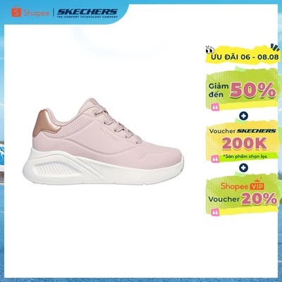 [ĐỘC QUYỀN ONLINE] Giày Thể Thao Nữ Skechers Street UNO Lite Shimmer Along - 177291-BLSH Memory Foam