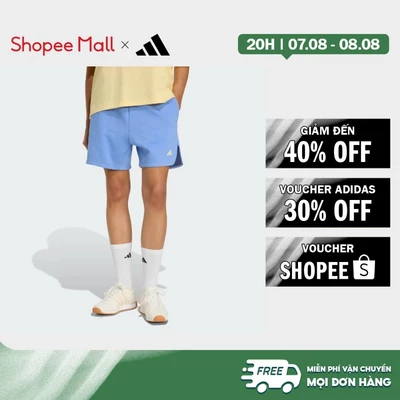 [Duy nhất 8.8 - VOUCHER 30%]adidas Phong cách sống Quần Short Nỉ Dáng Rộng 3 Stripes Studio Nữ Màu xanh da trời HZ0866