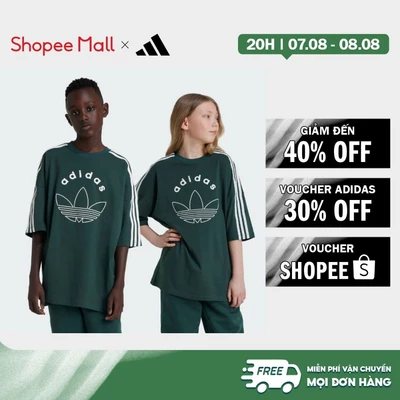 [Duy nhất 8.8 - VOUCHER 30%]adidas Phong cách sống Áo Thun Graphic Trẻ Em Trẻ em màu xanh lá IY9545