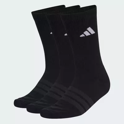 adidas Phong cách sống BỘ 3 ĐÔI TẤT CỔ CAO LÓT ĐỆM SPORTSWEAR Unisex Đen KC9626