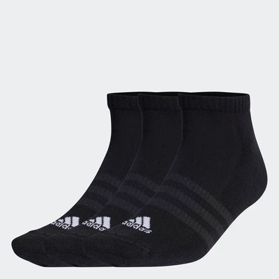 adidas Phong cách sống & Bóng rổ & Bóng lưới Bộ 3 Đôi Tất Cổ Thấp Lót Đệm Unisex Đen IC1332