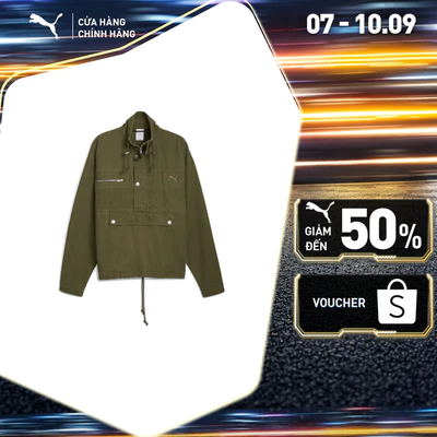 Áo Khoác Thời Trang PUMA Nam x REPRESENT Jacket Night Pine Màu Xanh Lá