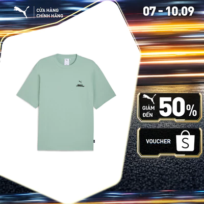 Áo Thun Thời Trang PUMA Nam GRAPHIC Tee Light Moss Màu Xanh Lá