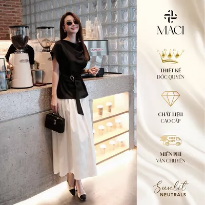 Chân Váy Xoè Xếp Li 2 Lớp Chất Kaki Lạnh MACI MCVCVTR0398 Thời Trang Nữ Thiết Kế Độc Quyền