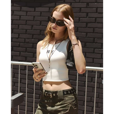 MLB - Áo ba lỗ nữ phom ôm Basic Coopers_3FTOB0154-50IVS