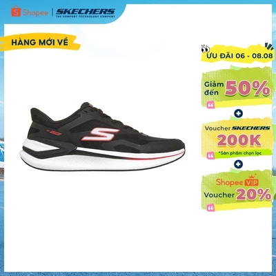 Giày Thể Thao Nam Skechers Slip-Ins GOrun Consistent Pro Chạy Bộ Tập luyện - 221141-BKW Air-Cooled Goga Mat