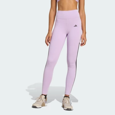 adidas Gym & Training Quần Legging Dài 3 Sọc Optime Nữ Màu tím JX7323