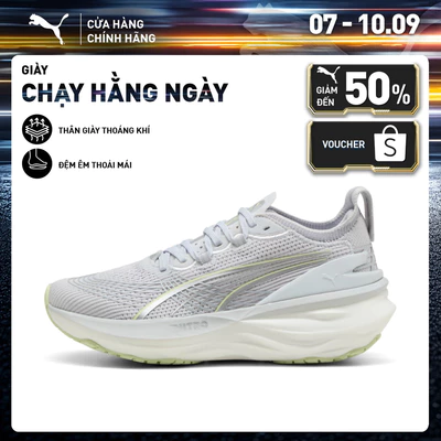 Giày Chạy Bộ PUMA Nữ ForeverRun NITRO 2 Wns Silver Mist-Apple Spritz Màu Xám