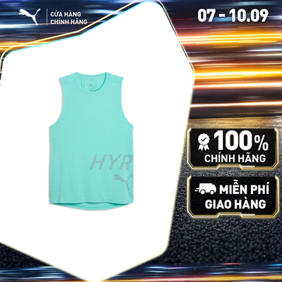 Áo Thun Thể Thao Tập Luyện PUMA Nam M HYROX PWRMODE TRAIN TANK Intense Mint Màu Xanh Lá