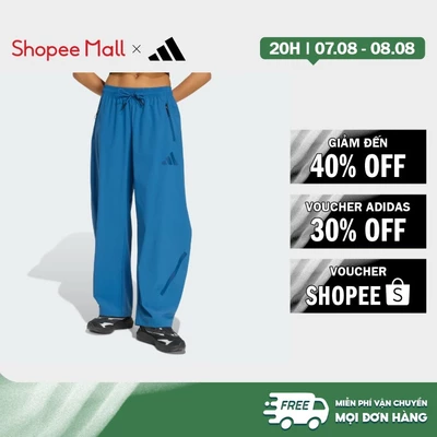 [Duy nhất 8.8 - VOUCHER 30%]adidas Phong cách sống ADIDAS Z.N.E. QUẦN DỆT Nữ Màu xanh da trời KF0578