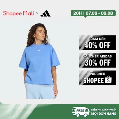 [Duy nhất 8.8 - VOUCHER 30%]adidas Phong cách sống ÁO THUN 3 STRIPES STUDIO BOYFRIEND Nữ Màu xanh da trời KU6060