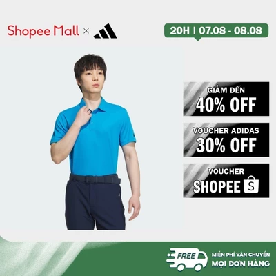 [Duy nhất 8.8 - VOUCHER 30%]adidas Golf Short Sleeve Polo Shirt Men Blue JF0985