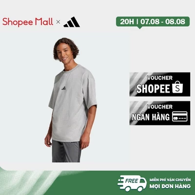 adidas Phong cách sống Áo thun Future Icons logo nhỏ Nam Xám JC5340