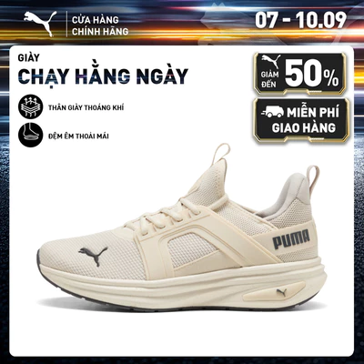 Giày Chạy Bộ PUMA Unisex Softride Enzo 6 Alpine Snow-Silver Fog-Moody Gray Màu Trắng