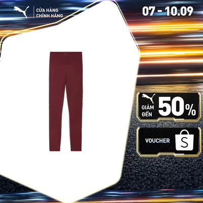 Quần Dài Tập Luyện PUMA Nữ W TAD ESSENTIAL TIGHT HW FL Ruby Shimmer Màu Đỏ