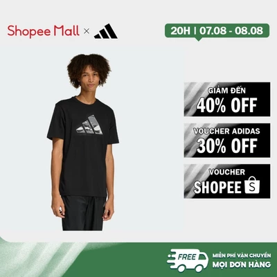 [Duy nhất 8.8 - VOUCHER 30%]adidas Phong cách sống ÁO THUN IN HÌNH LOGO RẰN RI HIỆN ĐẠI Nam Đen KG5382