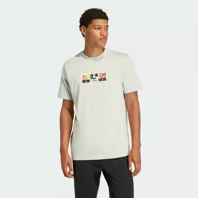 adidas Phong cách sống ÁO THUN GRAPHIC STAMPS MEMORIES OF SPORT Nam màu xanh lá KG5403