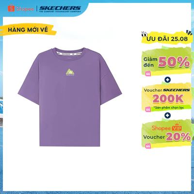 Áo Thun Tay Ngắn Bé Trai Skechers GO Trail Performance Short Sleeve Tee - P226B033-0028