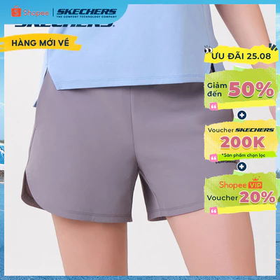 Quần Đùi Thể Thao Nữ Skechers Walking Performance Shorts - SP326W350-050J