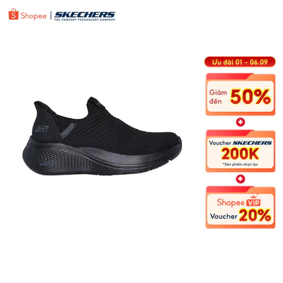 Giày Thể Thao Nữ Skechers Slip-ins BOBS Sport Infinity Daily Vision Thường Ngày - 117508-BBK Memory Foam