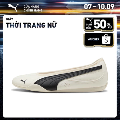 Giày Thời Trang PUMA Nữ CATCH SOLEIL BALLERINA Warm White-Black Màu Trắng