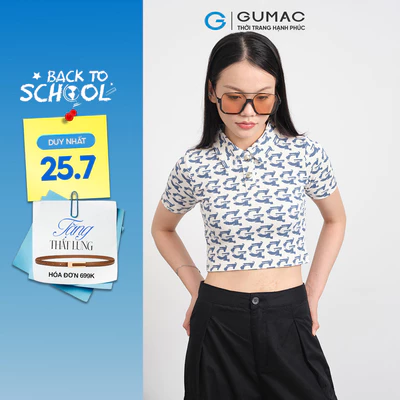 [SALE] Áo thun nữ Gmorning - GUMAC hoạ tiết  YATE11071