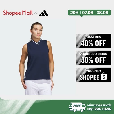 [Duy nhất 8.8 - VOUCHER 30%]adidas Đánh gôn Áo Polo Không Tay Go-To Nữ Màu xanh da trời JE7315
