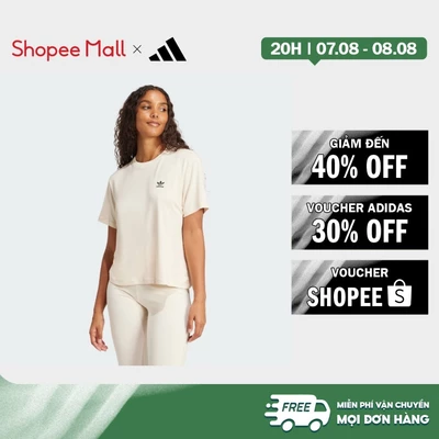 [Duy nhất 8.8 - VOUCHER 30%]adidas Phong cách sống Áo Thun Ba Lá Họa Tiết Da Rắn Nữ trắng JC5747