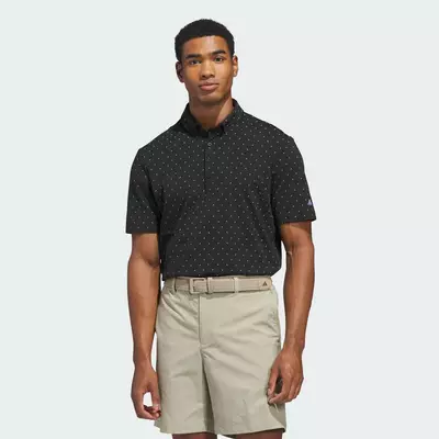 adidas Đánh gôn ÁO POLO ULTIMATE365+ MICRO PRINT Nam Đen KB3726
