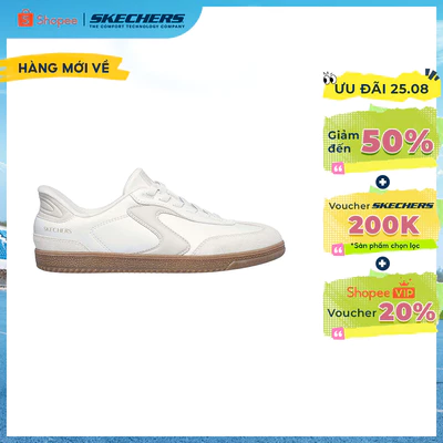 Giày Thể Thao Nữ Skechers Slip-Ins Court Classics Hotshot Perfect Choice - 185412-WNT Air-Cooled Memory Foam