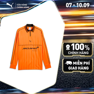 Áo Thun Thể Thao PUMA Unisex McLaren Racing LS Jersey Papaya Màu Cam