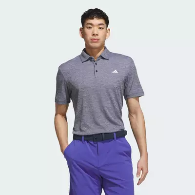 adidas Đánh gôn ÁO POLO PERFORMANCE HEATHER Nam Đen KG9135