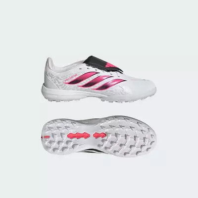 adidas Bóng đá Giày Đá Bóng Turf Predator League Lưỡi Gà Gập Dành Cho Trẻ Em Trẻ em trắng IH2103
