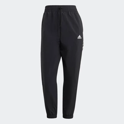 adidas Phong cách sống Quần 7/8 Dệt 3 Sọc Essentials Nữ Đen HT3398
