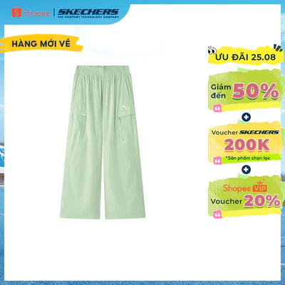 Quần Dài Thể Thao Bé Gái Skechers GO Trail Performance Pants - P226G053-04BJ