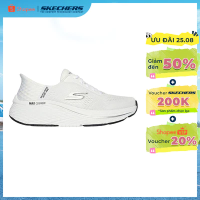 Giày Thể Thao Nữ Skechers Slip-ins Max Cushioning Elite 2.0 Vanish - 129606-WBK Air-Cooled Memory Foam