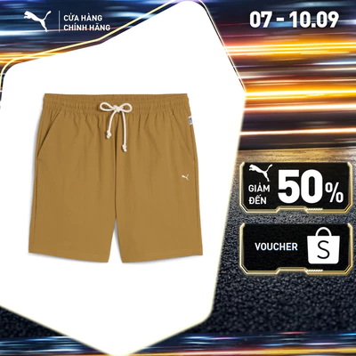 Quần Đùi Thời Trang PUMA Nam MMQ Shorts Honey Butter Màu Nâu