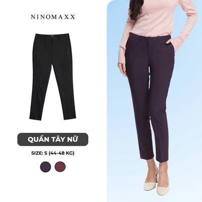 Quần Tây Nữ Dáng Ôm Chất Cotton Co Giãn Thoải Mái NINOMAXX 1807023