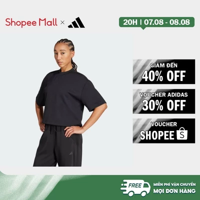 [Duy nhất 8.8 - VOUCHER 30%]adidas Gym & Training Áo Thun Waffle Yoga Motion Nữ Đen JM4474