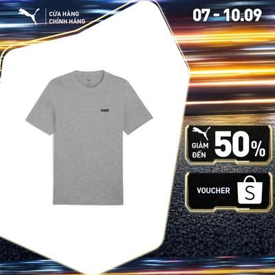 Áo Thun Thời Trang Ngắn Tay PUMA Nam ESS Small Logo Tee Medium Gray Heather Màu Xám