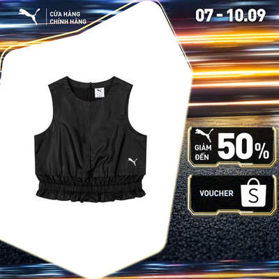 Áo Thời Trang PUMA Nữ WARDROBE ESS Layered Top Black Màu Đen