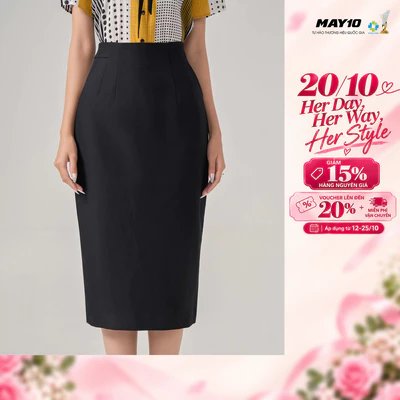 Chân váy nữ màu đen May 10 mã 50226911CHL1 VG069-1