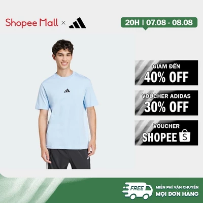 [Duy nhất 8.8 - VOUCHER 30%]adidas Phong cách sống Áo Thun Single Jersey Logo Nhỏ Essentials Nam Màu xanh da trời JF1101