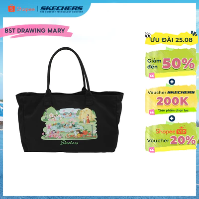 Túi Tote Unisex Skechers Skechvibe X Drawingmary Tote Bag - SL226U661-0018