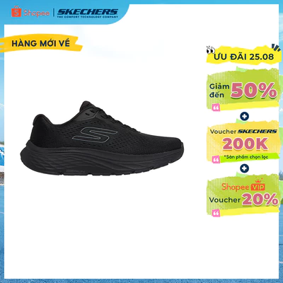 Giày Thể Thao Nữ Skechers GOrun Consistent 3 Rushline Chạy Bộ Tập luyện - 129052W-BBK Air-Cooled Goga Mat